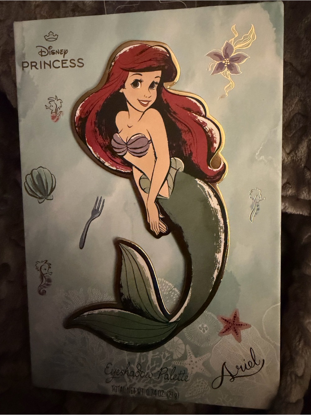 Disney Princess Ariel Eyeshadow Palette — Red, Green, Purple Accents